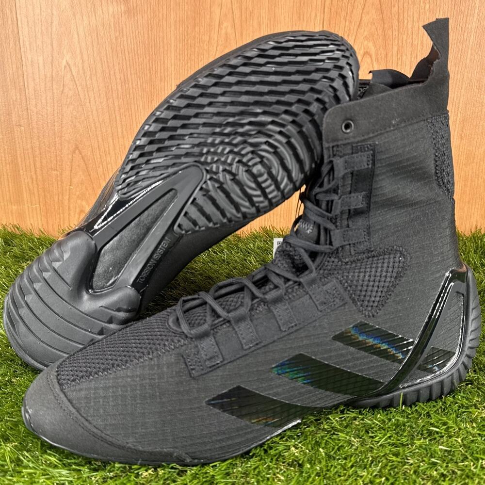 adidas Speedex 23 Core Black Carbon Boxing Shoes IH2734 Men's Size 10